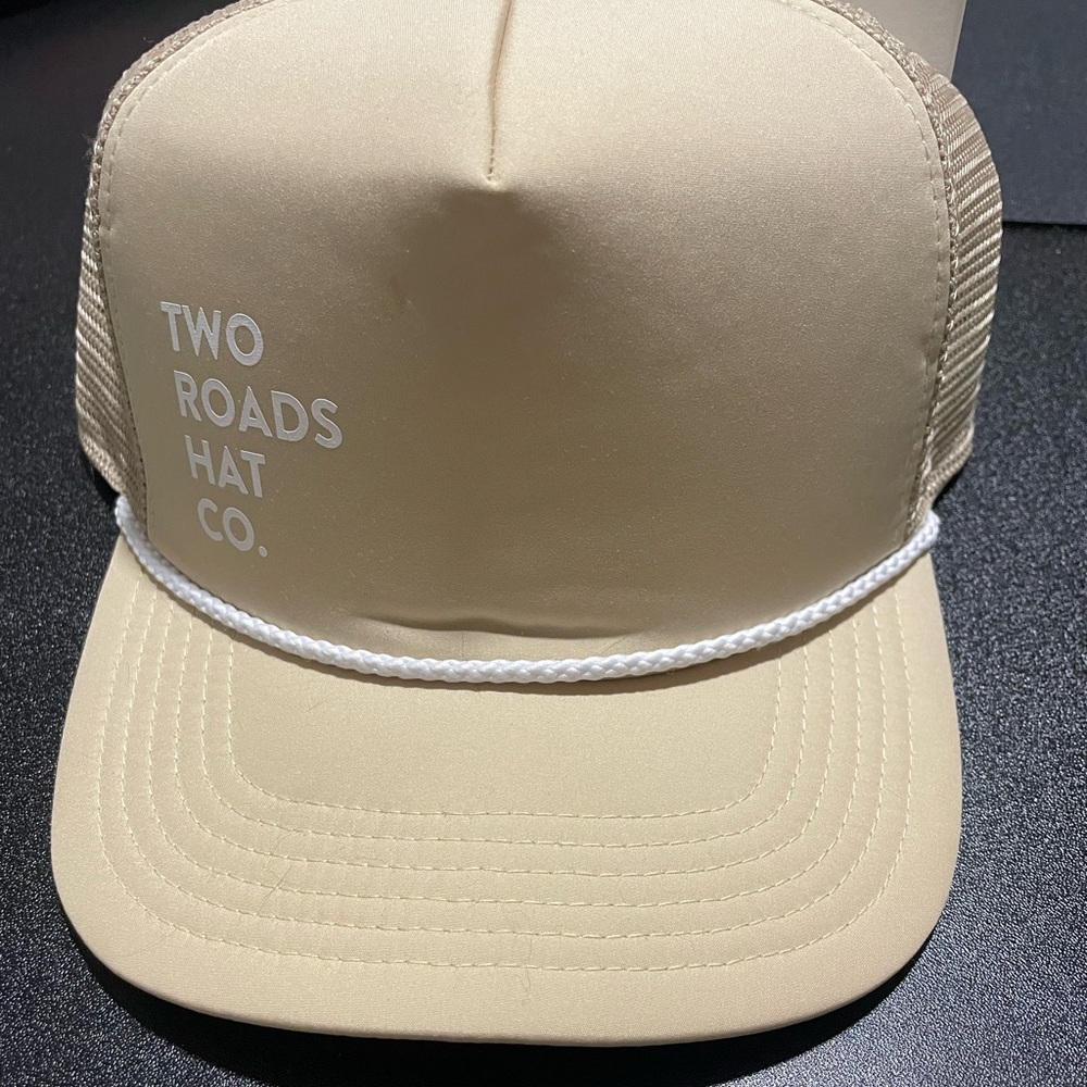 Two Roads Hat Co. Beige Trucker Hat